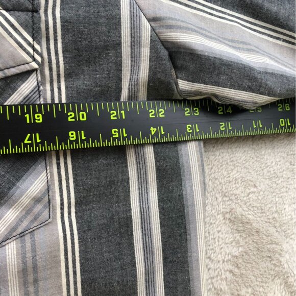 Vintage Rustler Mens Shirt Large Striped Western Casual Short Sleeve Button Up - Picture 4 of 9